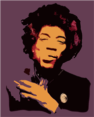 Jimi Hendrix T-shirt - Purple Haze